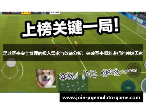 足球赛事安全管理的投入需求与效益分析：保障赛事顺利进行的关键因素